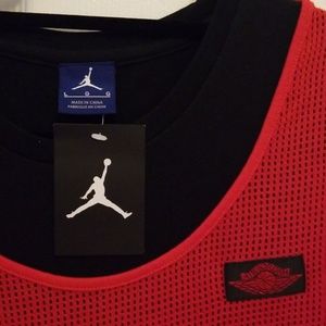 Air Jordan mesh slight overlay t-shirt